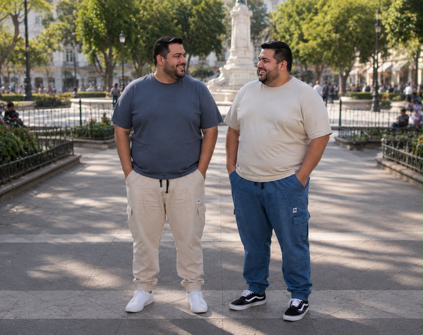 CARGOS DE GABARDINA Y JEAN